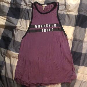 XS PINK “Whatever I Tried” Graphic Tank